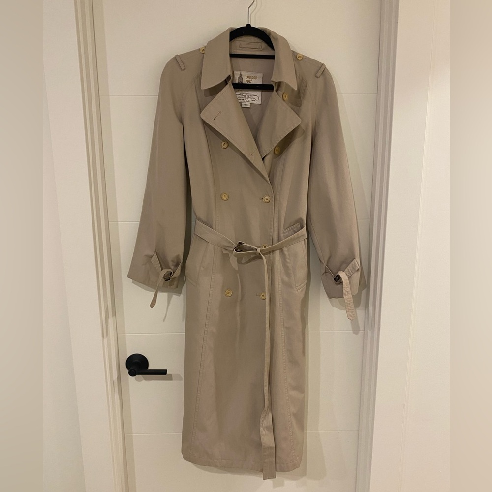 LONDON FOG Vintage Woman's Classic Trench Coat